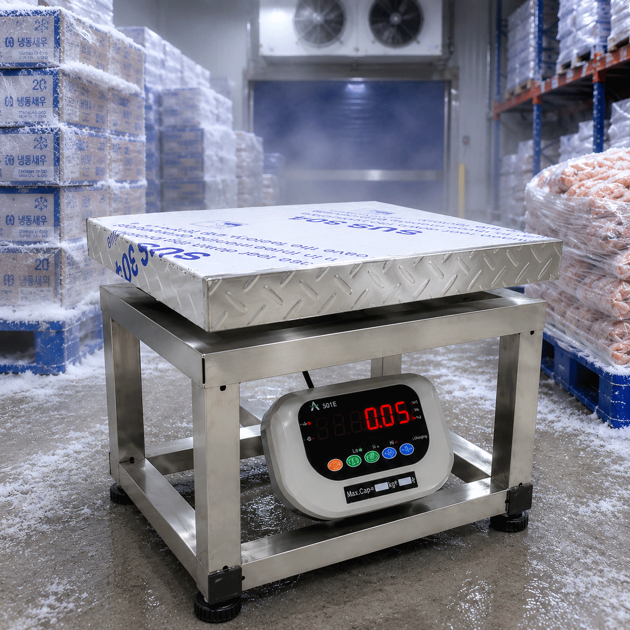 Cân Điện Tử 300kg 501E Inox Chống Nước